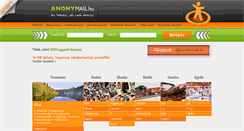 Desktop Screenshot of anonymail.hu